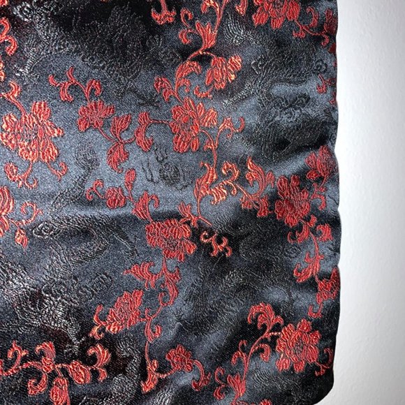 anne.x silk red and black skirt - Picture 2 of 4